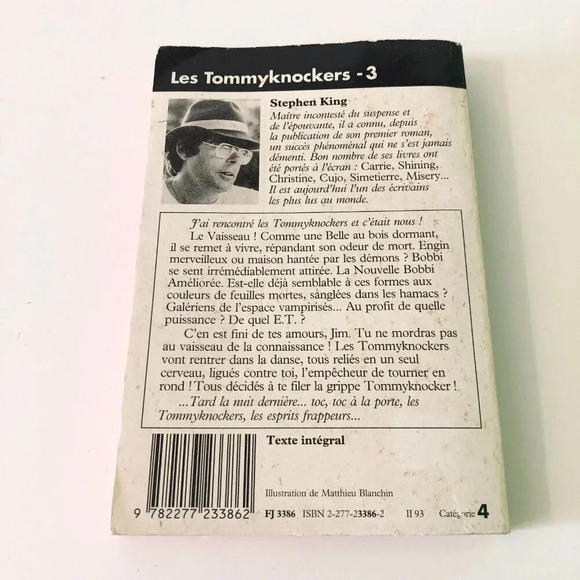 Vintage 90s Stephen King Les Tommyknockers Volume 3  French Paperback Book - Picture 4 of 16